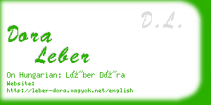 dora leber business card